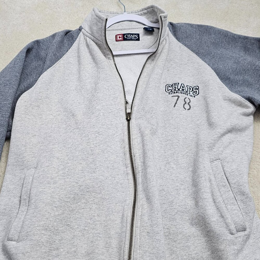 Chaps Men's long sleeve sweater zip down